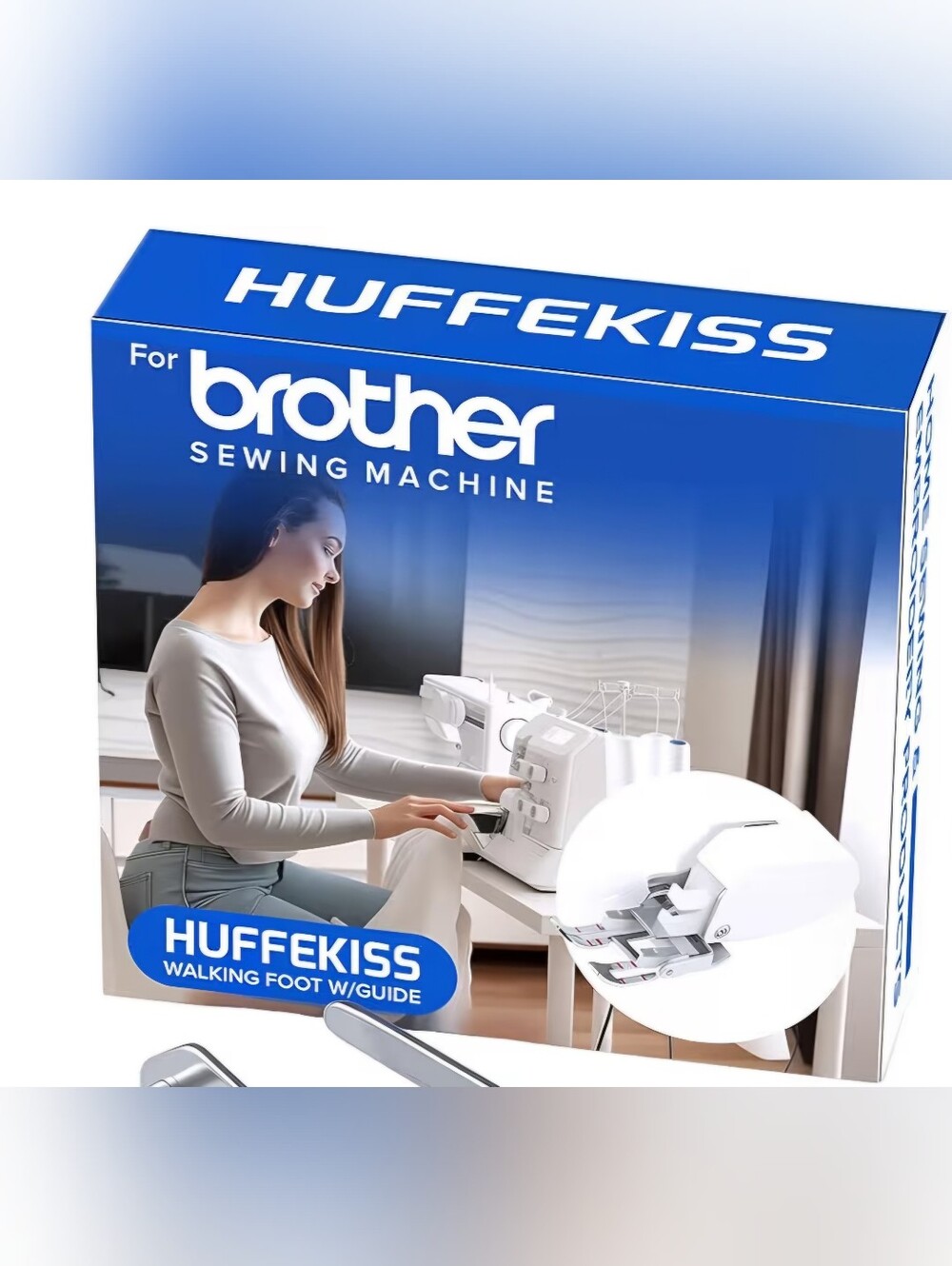 Universal Walking Foot with Guide for Sewing Machine